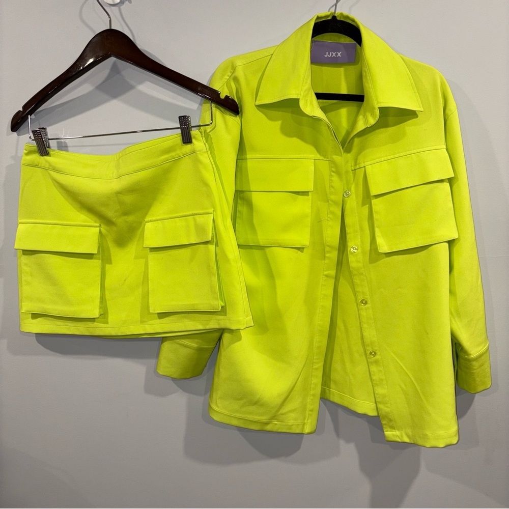 JJXX - Neon Jacket and Skirt Set